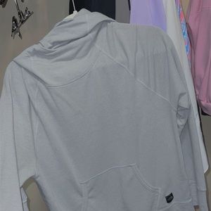 Gray NorthFace turtle neck hoodie